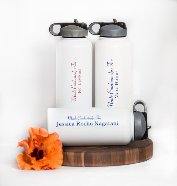 29) 32 oz Flask 1-sided personalization
