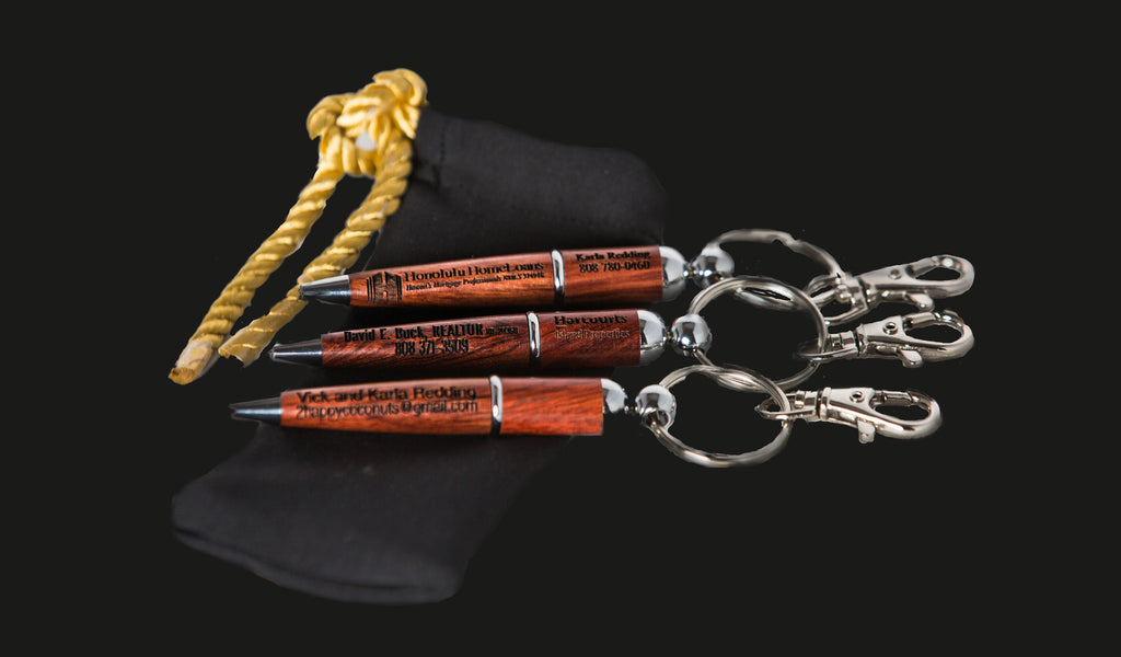 9BG Qty 1 keychain ballpoint pen no logo